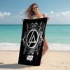 1pc Linkin Park2 Beach Towel, Comfortable and Thick, and Swimming/Bath/Picnic/Camping Towel, Suitable for Seaside Beaches
