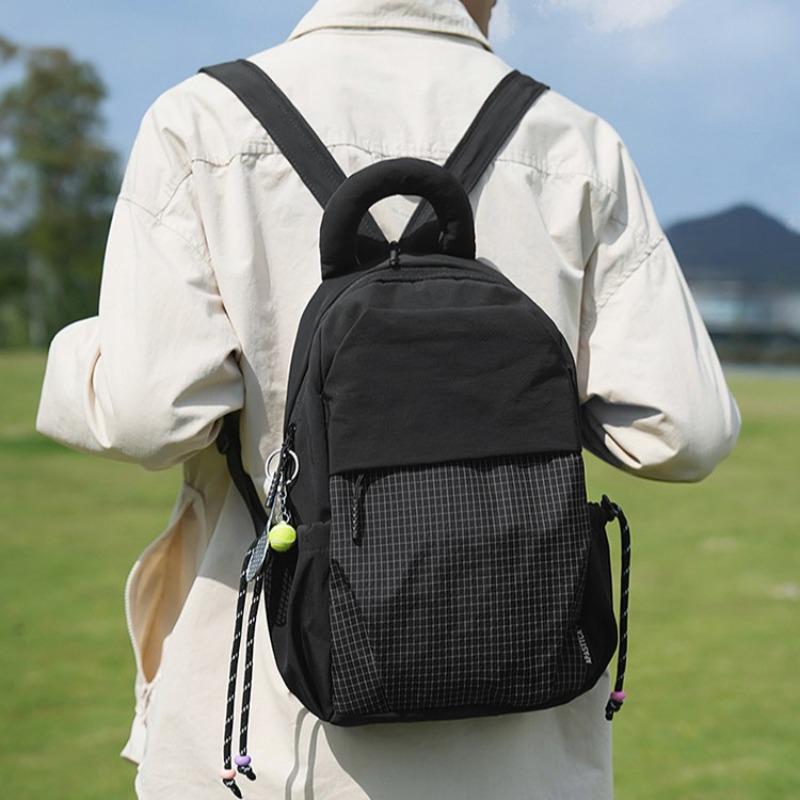 Small backpack men's and women's outdoor lightweight multi-purpose sports cycling backpack fashion contrasting color tablet casual breast bag