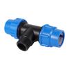 1/2" 3/4" 1" To 20mm 25mm 32mm PE Pipe Locked Tee Farmland Micro-irrigation Sprinkler Irrigation PE Pipe Quick Connection Tee