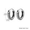 Punk Snake Hoop Earrings for Men,Vintage Waterproof Stainless Steel Sanke Earrings,Gothic Ear Jewelry Gift