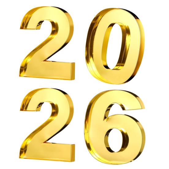 Fillable Cardboard Serving Tray Number 2026 Charcuterie Food Tray Grad Party Candy Dessert Snack Container for Graduation Anniversary New Year Party