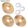 3Pcs Angle Grinder Polishing Pad, Wide Angle Grinder Compatible 4-4.5 Inch with Adapters, Curved Grooved Anti-Clog Teeth for Engraving Polishing