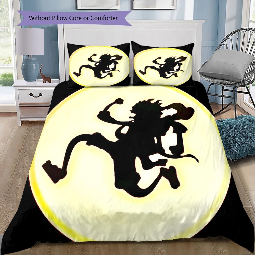 Set Copripiumino Trapuntato con Fantasia Cartone Animato Federa Decorazione per la Casa Regalo di Compleanno (1 * copripiumino + 2 * federa, senza nucleo)