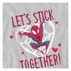Spider-Man Childrens/Kids LetÂ´s Stick Together Valentine`s Day Sweatshirt