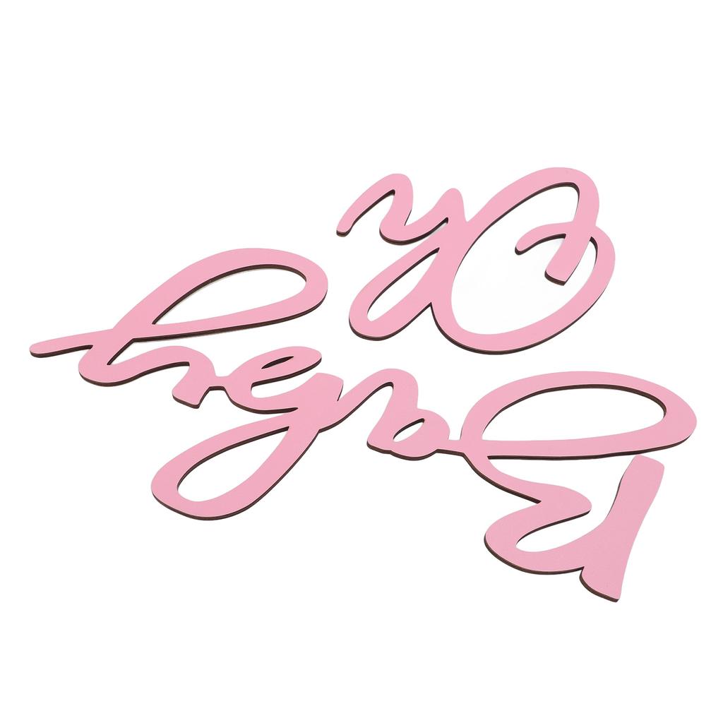 Oh Baby Dřevěná cedule Oh Baby Sign Výřez pro Gender Reveal Párty Dekorace do školky