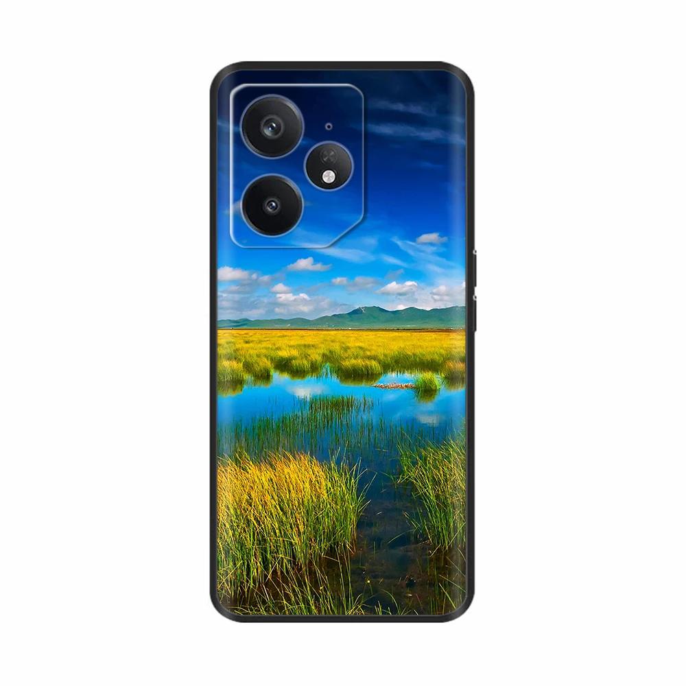 Für Realme Neo 7 Hülle Blume Vogel Weiches Silikon TPU Handyhülle Funda Für Realme Neo7 Abdeckung Realmi Neo 7 Hülle Handy Tasche Schalen