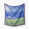 Famous Oil Painting Twill 100% Silk Scarf Fashion Bandana Women Scarf Wraps 53cm Square Scarves Hijab Head Scarf Neckerchief