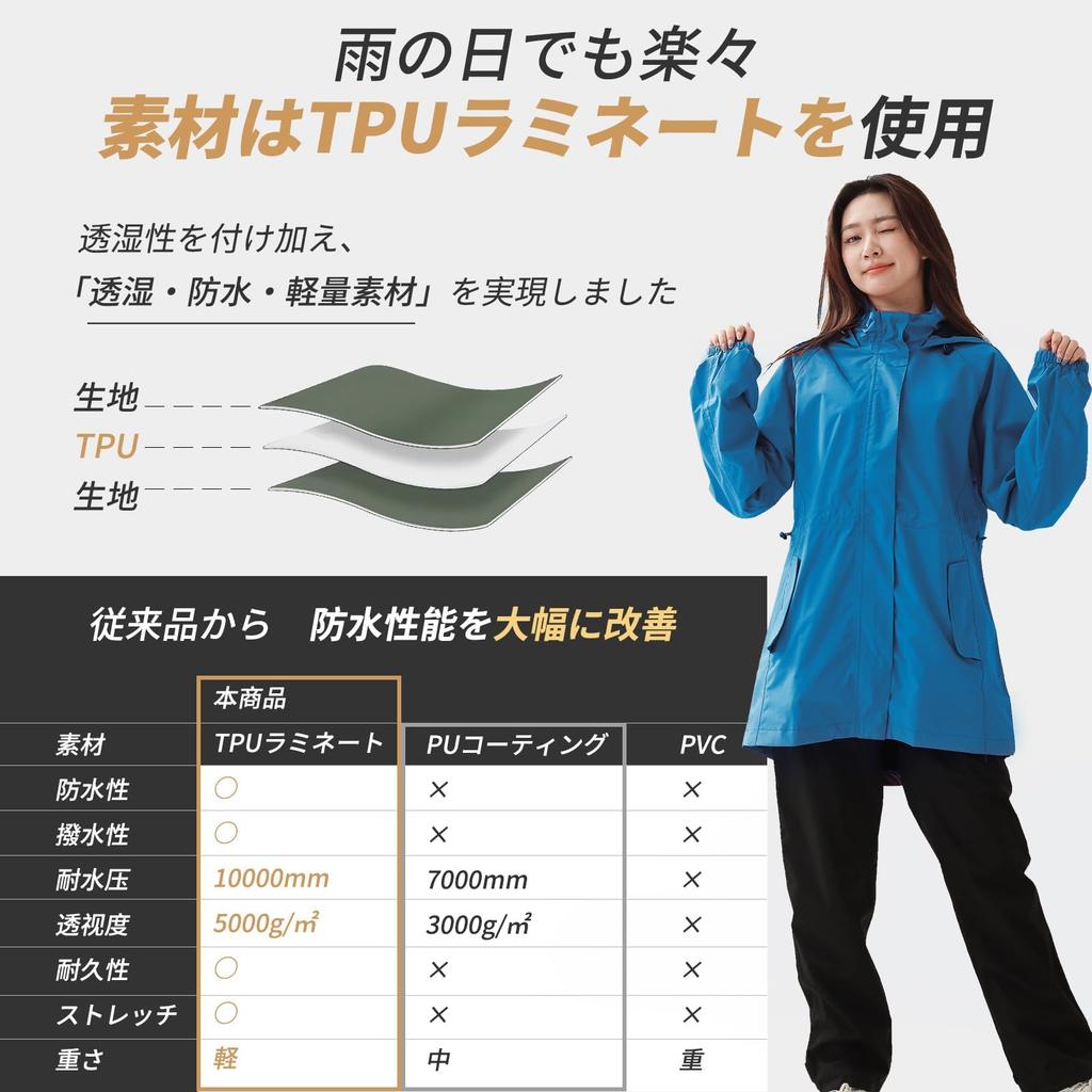 Arashiyama Lightweight Hiking Mountain Rainy Typhoon Protection Women's Waterproof, Breathable, Rainwear, Windproof, Cold-Resistant, Jacket,