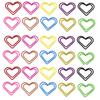 20pcs/set Jelly Color Heart Shape Paper Clips Creative Design Casual Non-sticky Memo Pad Clips Simplicity Bookmark for Book