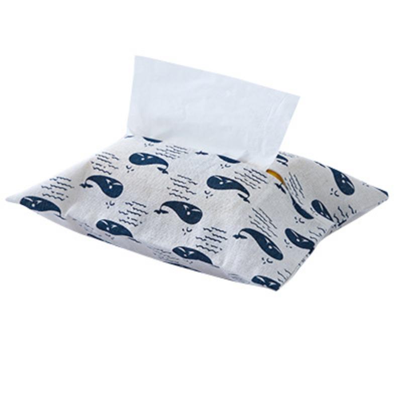 Cotton Linen Tissue Box Tissue Box Table Cloth Tissue Storage Bag Paper Bag