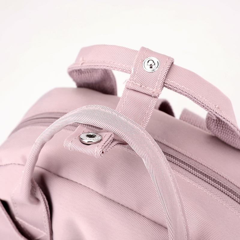 Nylonowa torba Damski plecak Plecak o dużej pojemności w jednolitym kolorze