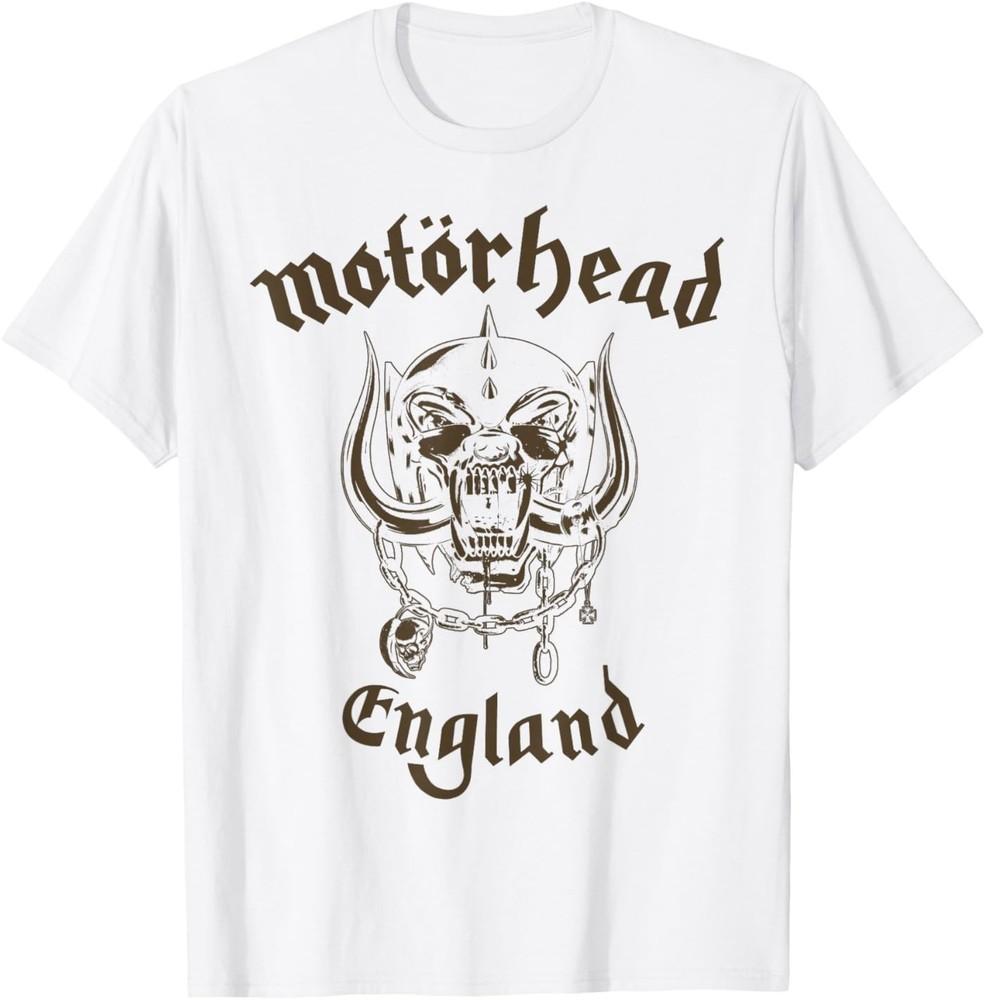Motörhead – England Brown On White T-Shirt Unisex T-Shirt XXL