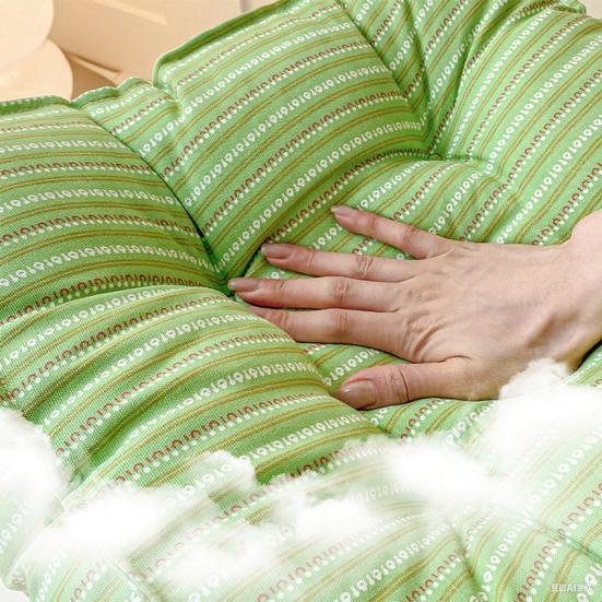 18" X 18" Seat Cushion Thickened Square Office Chair Pad Striped Soft Padded Hip Cushion Modern Floor Sitting Pad for Home Living Room Bedroom