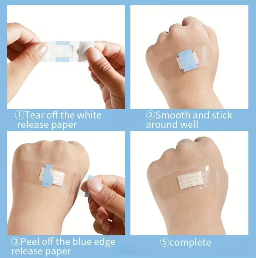 Waterproof Transparent PU Band-Aid: Latex-Free, Breathable, Disposable, Hemostatic Wound Protection