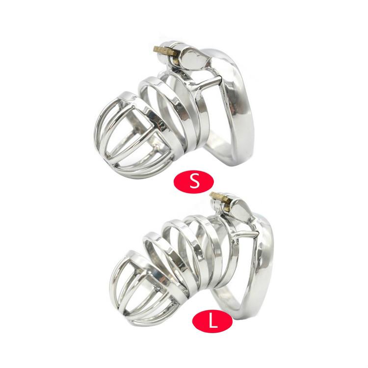 High Quality Stainless Steel Male Chastity Device Slave Cuckold Cock Bondage Cage Penis Lock Anti Masturbation Sex Toys for Men