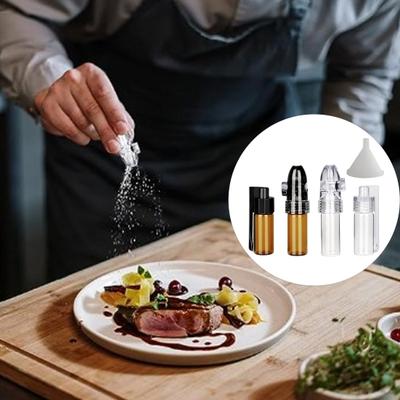 1 Set Gewürzaufbewahrungsflasche Tragbare Gewürzbehälter Langlebiges Glas Würzmittel