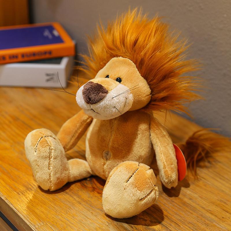 Adorable Jungle Animal Plush Toy Collection Featuring Tiger Lion Elephant Monkey And Giraffe With Soft Short Plush Design For Kids And Collectors