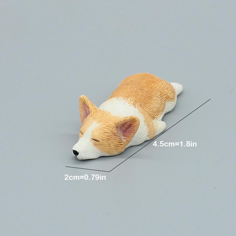 Simulation Corgi Hund Auto Armaturenbrett Dekoration Niedlicher Hund Auto Armaturenbrett Dekoration Ornament Harz Hund Figur Heim Büro Deko