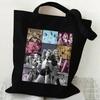Kpop Witch Hunters Printed Canvas Bag Large Capacity Women's Daily Shopping Bag KTB