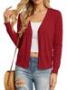 European and American foreign trade slim-fitting long-sleeved V-neck knitted sweater top sweater cardigan jacket women