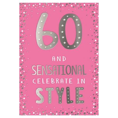 Simon Elvin The Special Years 60th Greetings Card (Pack of 6)