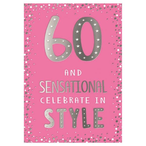 Simon Elvin The Special Years 60th Greetings Card (Pack of 6)