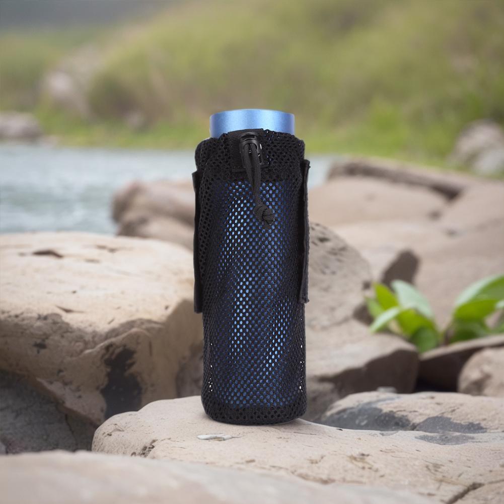 Cycling Water Bottle Pouch Oxford Cloth Mesh Water Bottle Sleeve Bag Multifunctional Portable Water Cup Container for Backpack