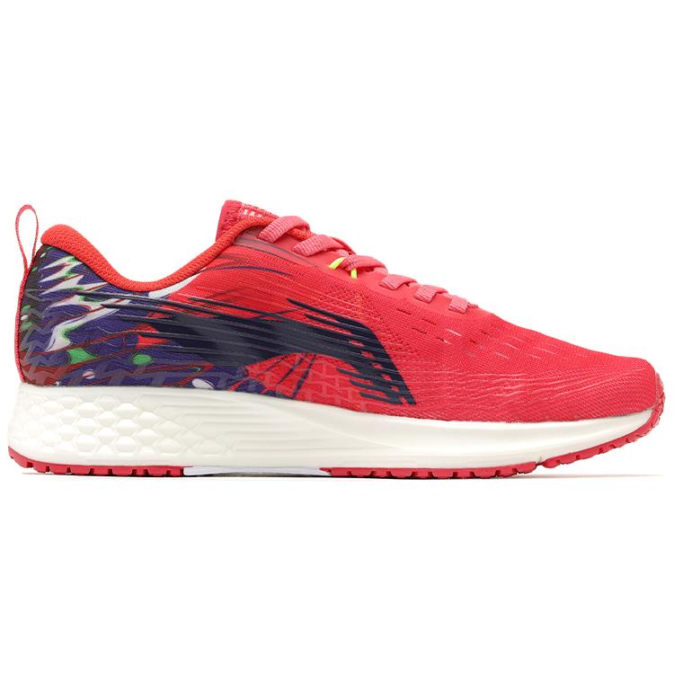 Li Ning Red Hare 4 Low Top Running Shoes Women's Gemstone Red Lightweight Professional Racing ARBP046-3