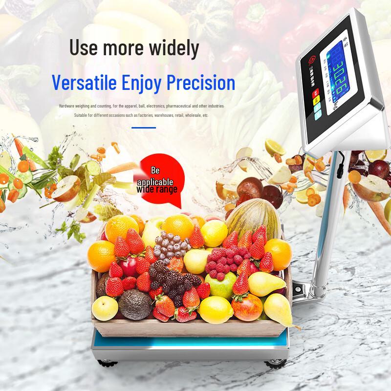 Jinmiao Industrial Waterproof Stainless Steel Electronic Platform Scale (CN Version)