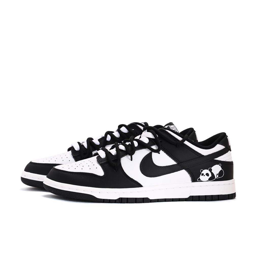 Nike Dunk Coverage Abrasion Resistant Slip Resistant Low top Skateboard Shoes Unisex White Black HF5441-100(Team59-)