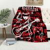 Blanket Flannel warm comfort  soft plush blanket for sofa living room office bedroom travel E-Emily Strange The book gift