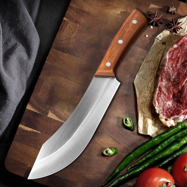 

7-дюймовый нож шеф-повара из нержавеющей стали, нож для мясника, овощной нож для мяса, ножи для нарезки, острый кухонный нож
