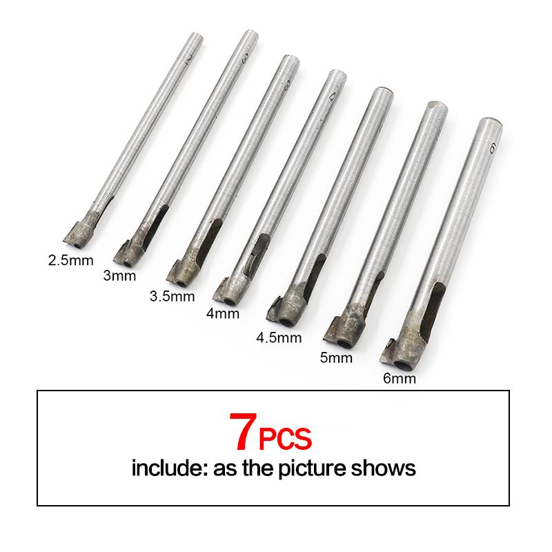 7Pcs Belt Punch Household Leather Punch Punch Straight Mouth Straight Mouth Round Punch Leather Goods Punch