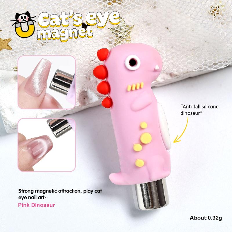 

Dinosaur Strong Magnet Strip Cat Eye Magnet For Nail Gel Polish French Line Strip Magnetic Rod Stick Multi-Function Magnet Tool