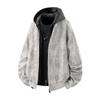 Hanorace pentru bărbați Jachete Bărbați Largi Jachetă Falsă Două Piese Toamnă Trendy Tie Dye Rezistentă la vânt Îmbrăcăminte exterioară Casual Streetwear Paltoane