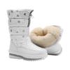 Warm Northeast Snow Boots Women's Non-slip Large-size Cotton Shoes Korean Version Winter Velvet Thickened Waterproof Women's Shoes White Boots
