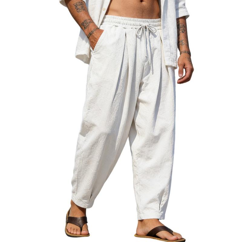 Men S Loose Fit Casual Sports Straight Leg Trousers