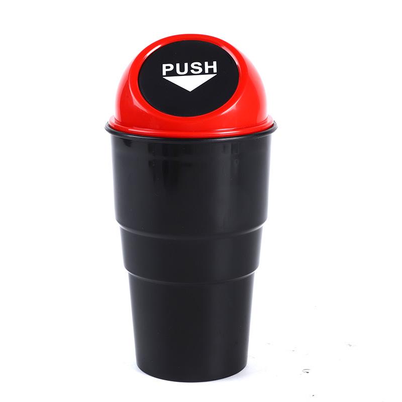 Multi-Functional Mini Car Trash Can with Lid for Interior Use