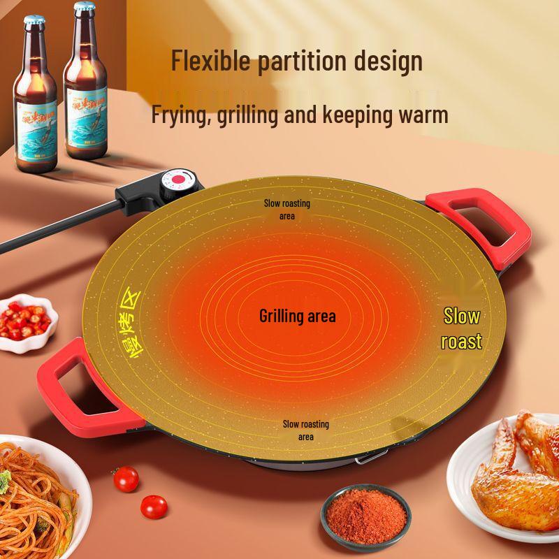 ZISIZ Electric Grilling Pan BBQ Grill