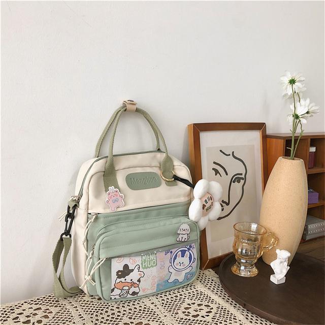 Buy Korean Style Cute Backpacks Women Waterproof Nylon Small Shoulder Bags  for Teenage Girls Schoolbags Flower Travel Rucksack at affordable prices   free shipping, real reviews with photos  Joom