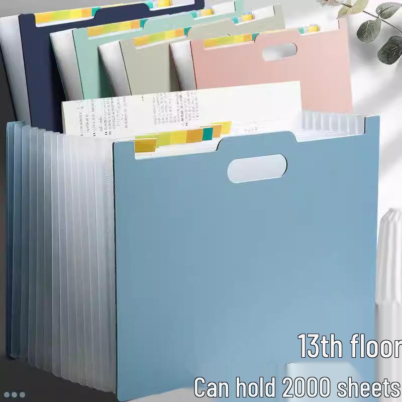 

Compact A4 Multi-layer Accordion File Bag for Students