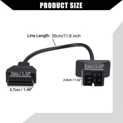 6 Pin OBD1 To OBD2 Adapter Cable For Chrysler Jeep Dodge Diagnostic Repair Tool
