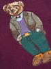 Unisex Wool Embroidered Bear Cartoon Knit Sweater