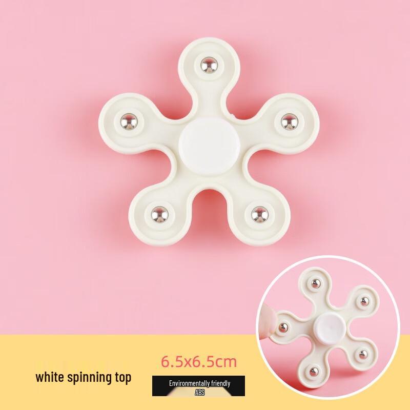 Fumeide Five-Bead Fidget Spinner (10-Pack, Random Color)