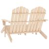 Vidaxl 2-Seater Adirondack Garden Chair with Footrest, Fir
