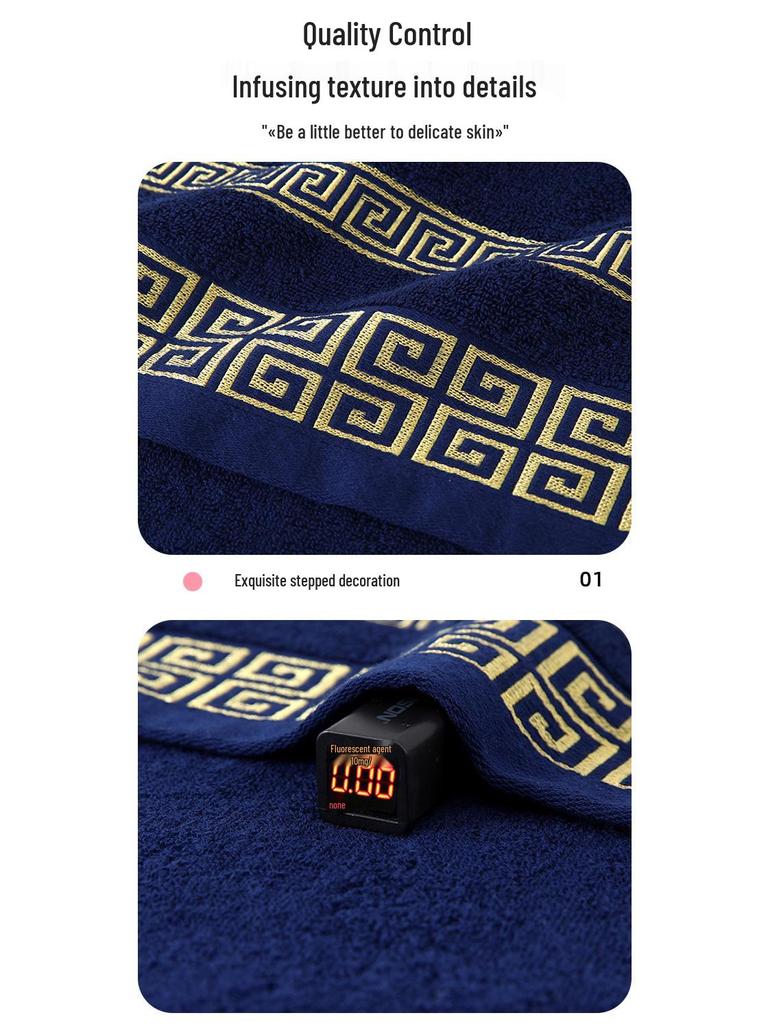 Luxury Five-Star Hotel Pure Cotton Bath Towel Set - Extra Thick and Absorbent