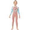 DIVESAIL Kids Girls 2mm Neoprene Wetsuit Long Sleeve Full Body Dive Suit Snorkeling Surfing Swimming UV Protection