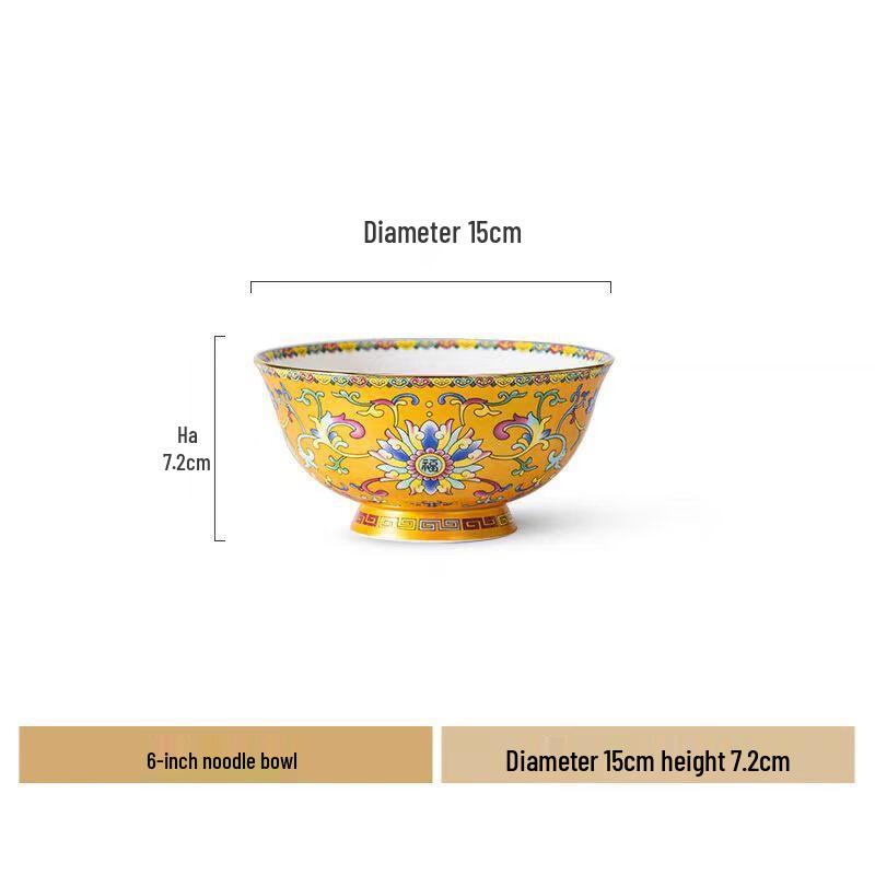 

ZISIZ Golden Enamel Bone China Dinnerware