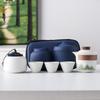 Light Luxury Hand-painted One Pot Three Cups High-end Travel Tea Set Portable Set Teapot Teacup Business Commemorative Gift
