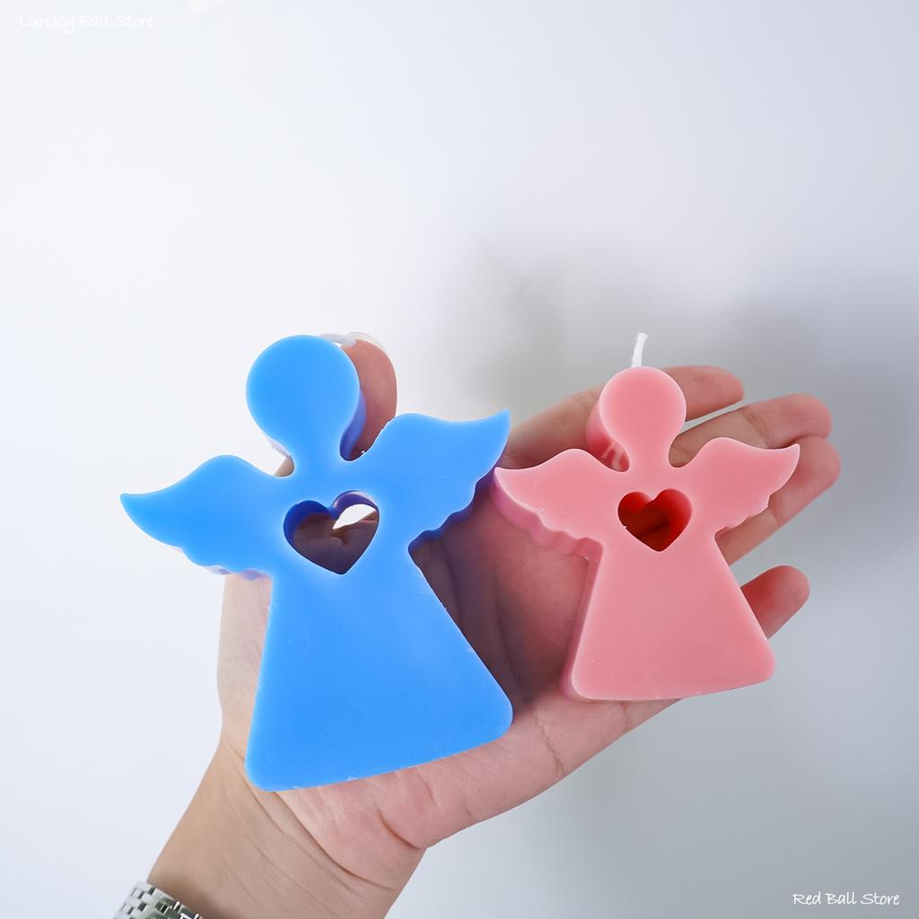 New Arrival Angel Design Silicone Mold Chocolate Lollipop Cake Decor Mould Easter Aroma Candle Resin Concrete Molds Home Decor